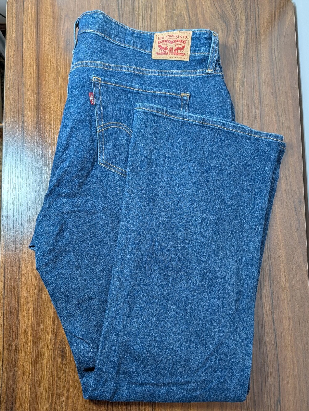 Levi's Blue Denim Boot Cut Jeans